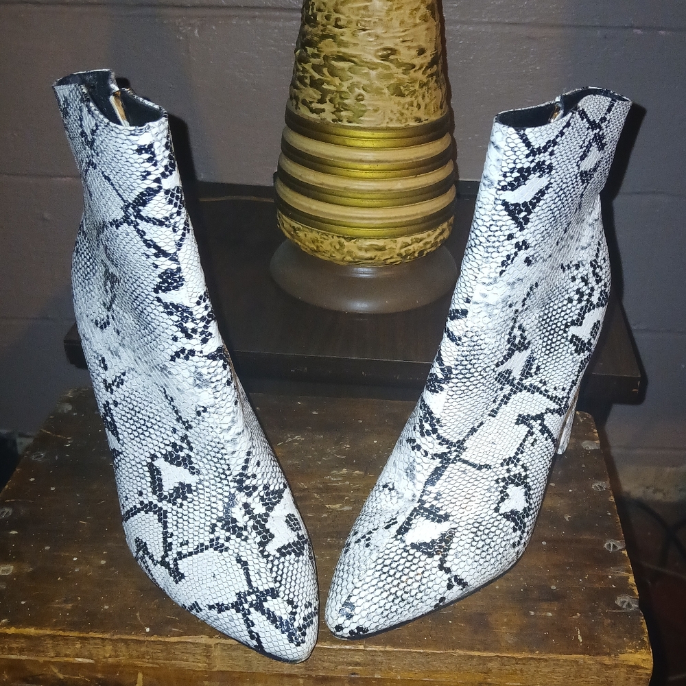 Chunky Heel Booties